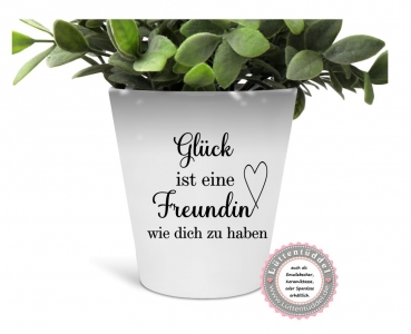 Preview: Blumentopf Glück ist eine Schwester wie dich zu haben Mama Tante Freundin..... , Dankeschön, Abschied, Jubiläum, Geschenk, von Lüttentüddel